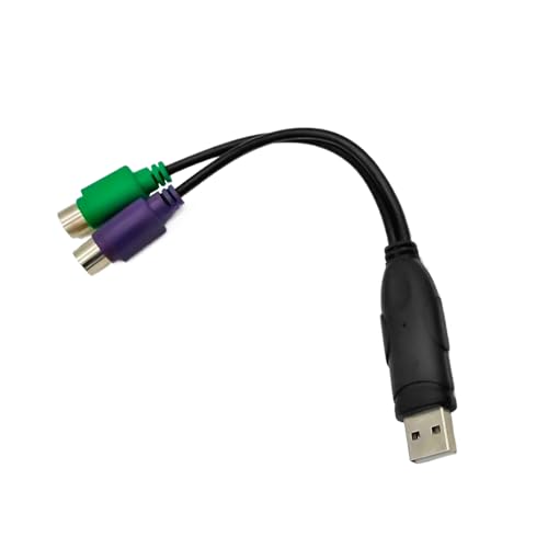 Tastatur-Adapter, USB-Stecker auf Tastatur-Buchse, Konverter, Kabel unterstützt Tastaturverbindung, kein Treiber erforderlich von Kelisdi