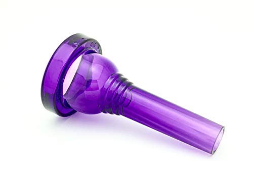 KELLY-51D Mundstück für Posaune/Euphonium Lexan mit großem Schaft, Kristall-Violett von Kelly Mouthpieces