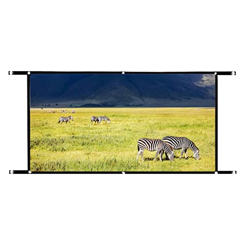 Outdoor-Projektionsleinwand – waschbare Projektor-Leinwand 16:9, faltbar, knitterfrei, Heimkino, Theater, Präsentation, Bildung, Außen- und Innenbereich, öffentliche Anzeige Keloc von Keloc