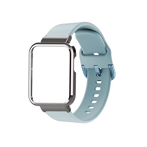 Silikon Armband für Xiaomi Mi Watch Lite/Redmi Watch Ersatzarmband + Hülle Loop für Damen Herren Männer Frauen Sport Ersatzbänder Kompatibel mit Xiaomi Mi Watch Lite/Redmi Watch (G) von Kemikeji