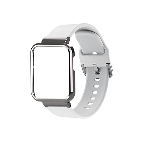 Silikon Armband für Xiaomi Mi Watch Lite/Redmi Watch Ersatzarmband + Hülle Loop für Damen Herren Männer Frauen Sport Ersatzbänder Kompatibel mit Xiaomi Mi Watch Lite/Redmi Watch (I) von Kemikeji
