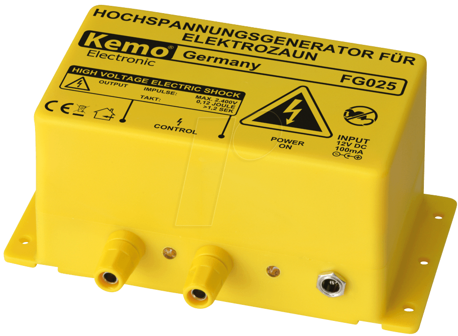 FG 025 - Weidezaungerät, Hochspannungsgenerator von Kemo