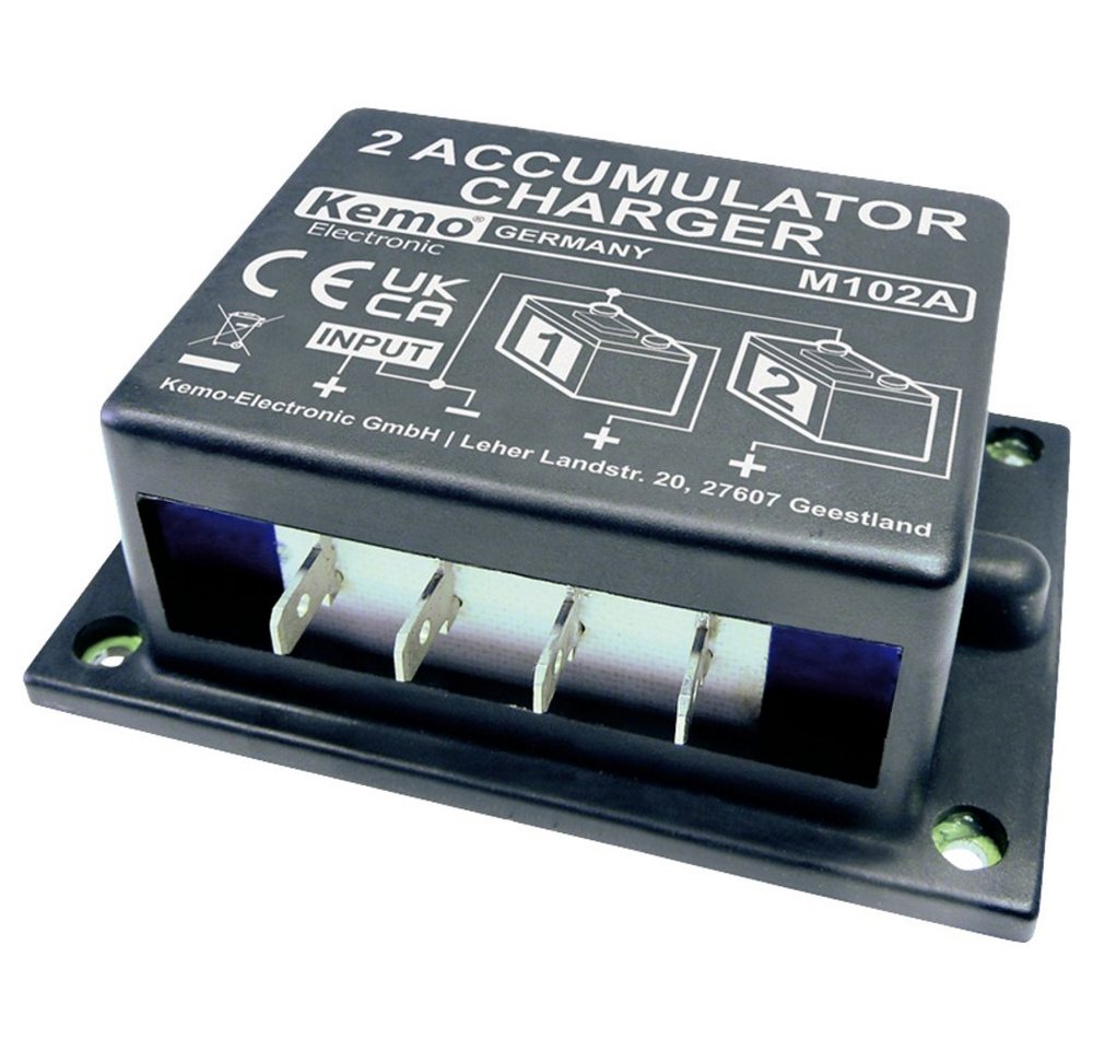 Kemo Kemo Zweit-Akkulader M102A M102A Laderegler Batteriekabel von Kemo