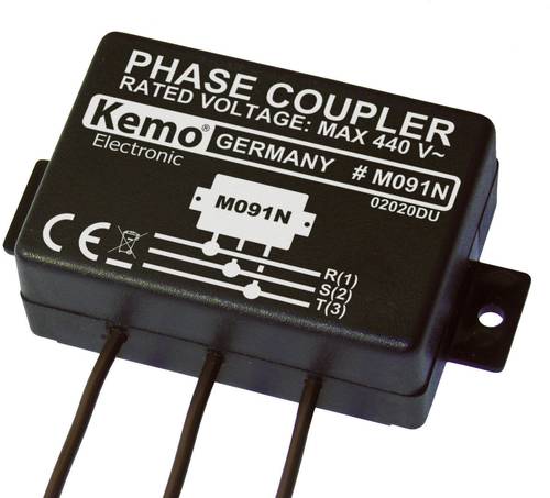 Kemo Powerline M091N Phasenkoppler Baustein Eingangsspannung (Bereich): 400 V/AC (max.) von Kemo