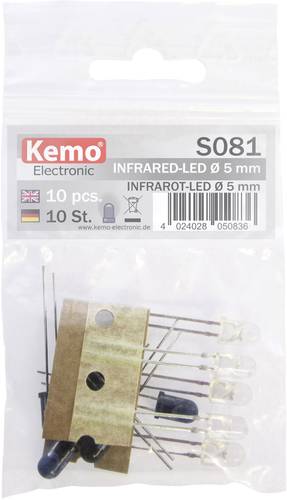 Kemo S081 LED-Sortiment 870 nm, 925 nm 5mm radial bedrahtet von Kemo