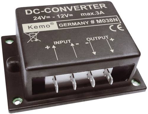 Kemo Spannungswandler Baustein Eingangsspannung (Bereich): 24 - 26 V/DC Ausgangsspannung (Bereich): von Kemo