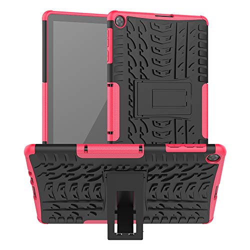 Kemocy Schutzhülle für Huawei MatePad T10,T10s 2020, PC-Schutz + TPU mit Standfunktion für Huawei MatePad T10s 10.1 Zoll AGS3-L09 AGS3-W09,T10 9.7 Zoll AGR-L09 AGR-W09 AGR-W09 AGR-W09 9 Tablet Rosarot von Kemocy