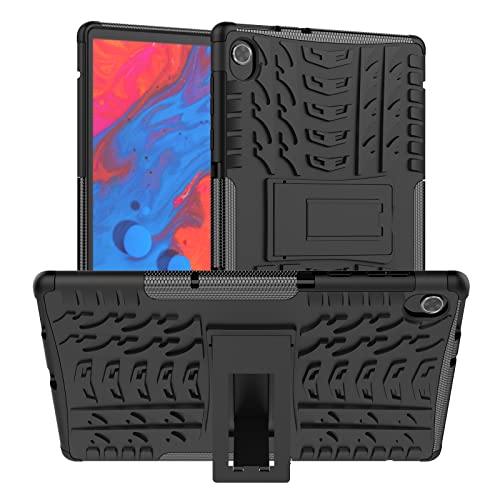 Kemocy Schutzhülle für Lenovo Tab M10 Plus TB-X606F/TB-X606X, PC + TPU mit Standfunktion Schutzhülle für Lenovo Tab M10 FHD Plus 10,3 Zoll Tablet, Schwarz von Kemocy