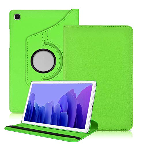 Kemocy Schutzhülle für Samsung Galaxy Tab A7 10.4 2020,360 Rotation PU Leder Flip Cover mit Standfunktion für Samsung Galaxy Tab A7 10.4 (T500/T505/T507) 2020 Tablet, Grün von Kemocy