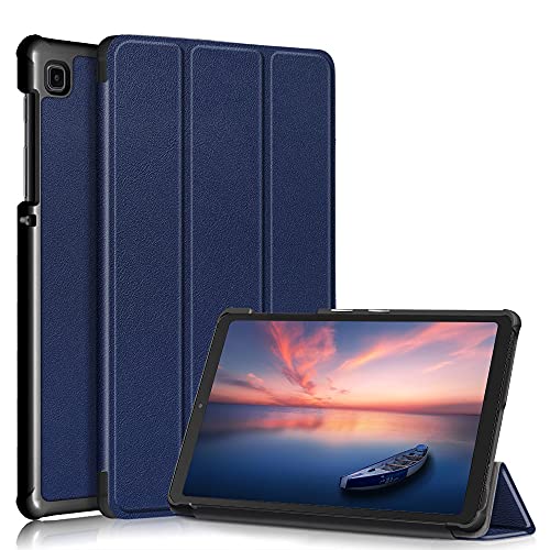 Kemocy Schutzhülle für Samsung Galaxy Tab A7 Lite 8.7 2021,PU Leder Flip Cover mit Standfunktion Hülle für Samsung Galaxy Tab A7 Lite SM-T225/ T220/ T227 8.7 Zoll Tablet,dunkelblau von Kemocy