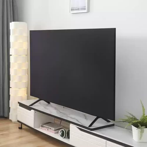 KenLung TV-Staubschutzhülle, Staubdichte TV-/PC-Displayschutzfolie, Universeller Elastischer Fernseher-All-Inclusive-Schutz Für 45 Bis 75 Zoll, TV-Dekoration Mit Einfachem Muster(D,45-55in) von KenLung