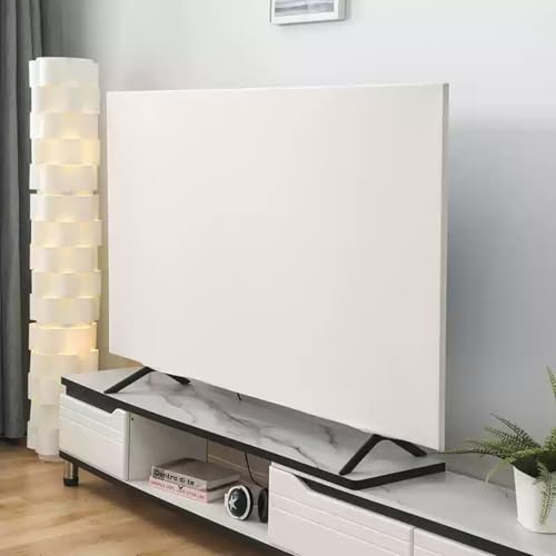 KenLung TV-Staubschutzhülle, Staubdichte TV-/PC-Displayschutzfolie, Universeller Elastischer Fernseher-All-Inclusive-Schutz Für 45 Bis 75 Zoll, TV-Dekoration Mit Einfachem Muster(E,56-65in) von KenLung