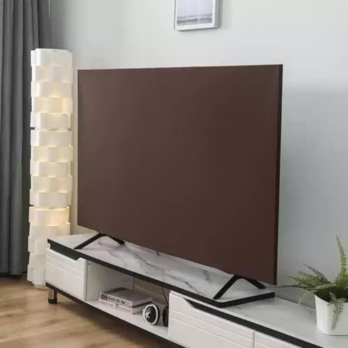 KenLung TV-Staubschutzhülle, Staubdichte TV-/PC-Displayschutzfolie, Universeller Elastischer Fernseher-All-Inclusive-Schutz Für 45 Bis 75 Zoll, TV-Dekoration Mit Einfachem Muster(G,45-55in) von KenLung