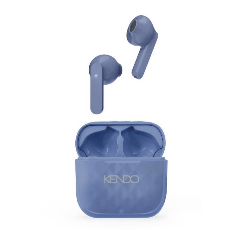 Kendo In-Ear Kopfhörer TWS 22EXSW blau (Bluetooth, kabellos, USB-C) wireless In-Ear-Kopfhörer von Kendo