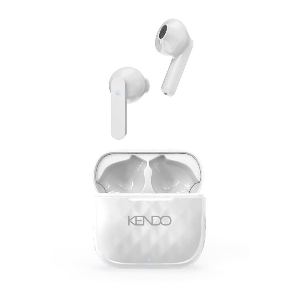 Kendo In-Ear Kopfhörer TWS 22EXSW weiß (Bluetooth, kabellos, USB-C) wireless In-Ear-Kopfhörer von Kendo
