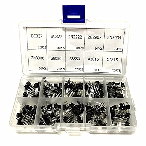 Keneddng 10 Werte 20. 0 STÜCKE BC337 BC327 2N2222 2N2907 2N3904 2N3906 S8050 S8550 A1015 C1815 NPN bis-92 PNP Transistor-Sortiments-Kit. Keneddng 10 Werte 20. 0 STÜCKE BC337 BC327 2N2222 2N2907 2N3904 2N3906 S8050 S8550 A1015 C1815 NPN bis-92 PNP Transistor-Sortiments-Kit. von Keneddng