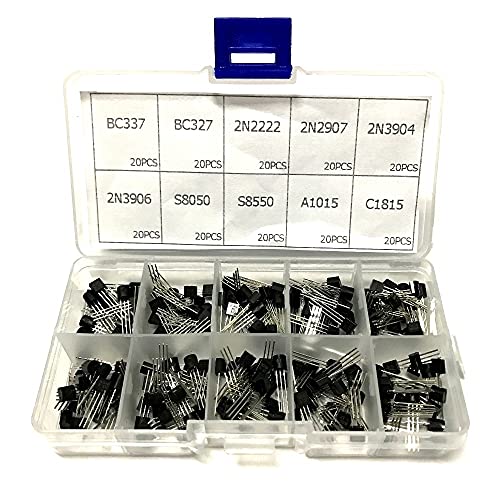 Keneddng 10 Werte 200 stücke (BC327 ~ C1815) BC337 2N2222 2N2907 2N3904 2N3906 S8050 S8550 A1015 Transistor-Sortimentset Set von Keneddng