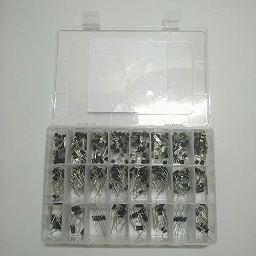 Keneddng 24 Werte 400pcs. 2N2222 ~ FR157 2N3904 2N3906 2N5551 2N5401 A1015 SS8050 SS8550 1N4001 1N4004 1N4007 1N5392 Transistor-Dode-Kit. Keneddng 24 Werte 400pcs. 2N2222 ~ FR157 2N3904 2N3906 2N5551 2N5401 A1015 SS8050 SS8550 1N4001 1N4004 1N4007 1N5392 Transistor-Dode-Kit. von Keneddng