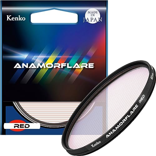 Kenko ANAMORFLARE Red φ82mm, Strahlenförmiger Streulichteffekt-Filter, Drehbarer Rahmen, Hergestellt in Japan, Rot 549742 von Kenko