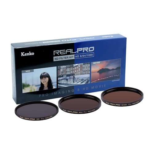 Kenko Filtersatz REALPRO ND Filter Kit ø49mm, ND8/64/1000, Inklusive Aufbewahrungskoffer von Kenko