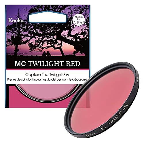 Kenko Objektivfilter mit Farbeffekt MC Twilight RED 49mm, Erzeugt inspirierende Farben am Abendhimmel, 195239 von Kenko