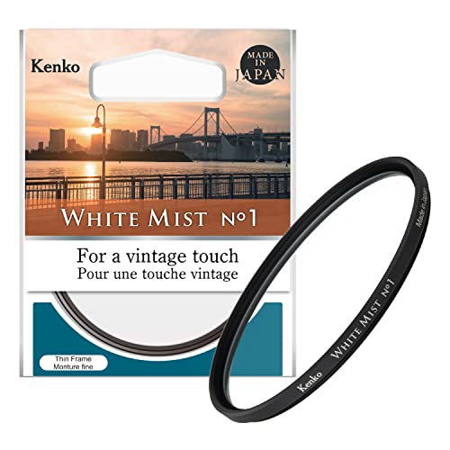 Kenko Soft Filter White Mist No.1 φ58mm, für einen Vintage-Touch, weicher Effekt, hergestellt in Japan, 519684 von Kenko