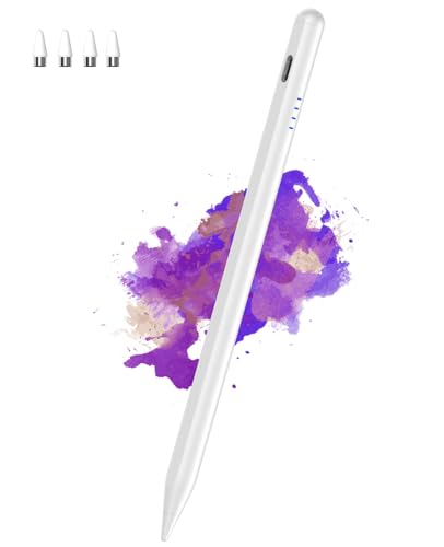 Kenkor Stylus Pen for Touch Screens, Stift für Tablet mit Magnetic POM Feder, Touchscreen Stift Kompatibel mit Samsung/Huawei/Lenovo/Mi/Vivo und Anderen Android Smartphone und Tablet Geräten (Weiß) von Kenkor