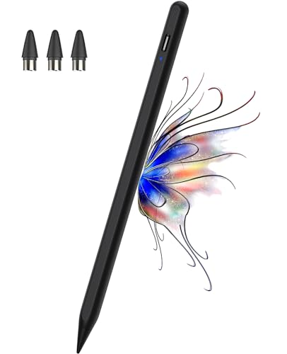 Kenkor Stylus Stift für Touch Screens mit magnetischem Design, Stylus POM 1,5 mm Feder für Android iOS Stylus Pen -Pad/Pro/Air/Mini/Phone/Smartphones und Tablets Geräte (Schwarz) von Kenkor