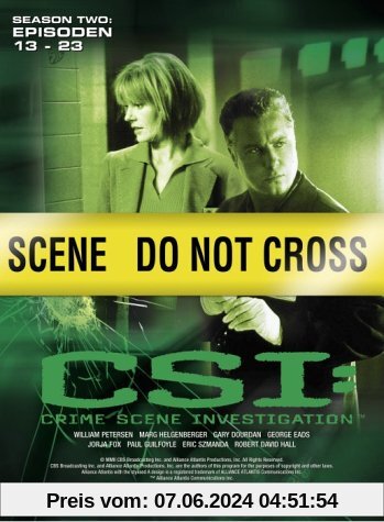 CSI: Crime Scene Investigation - Season 2.2 (3 DVDs) von Kenneth Fink