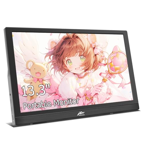 Kenowa 13,3 Zoll USB-C Tragbarer Monitor FHD 1366 * 768 Bildschirm LCD Externe Monitor mit Type-C/HDMI USB Kopfhörerbuchse für PS3 PS4 Mac Raspberry Pi B Computer Laptop Kenowa 13,3 Zoll USB-C Tragbarer Monitor FHD 1366 * 768 Bildschirm LCD Externe Monitor mit Type-C/HDMI USB Kopfhörerbuchse für PS3 PS4 Mac Raspberry Pi B Computer Laptop von Kenowa