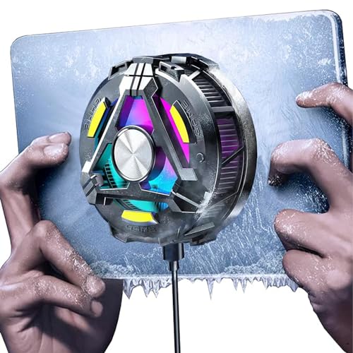 Tablet Kühler 25W, Magnetischer Tablet Kühler für iPad/Phone/Laptop/PC, Handy Kühler Magnet mit DREI Temperaturen Einstellbar, Mini Tablet Kühler für Gaming von Kensbro
