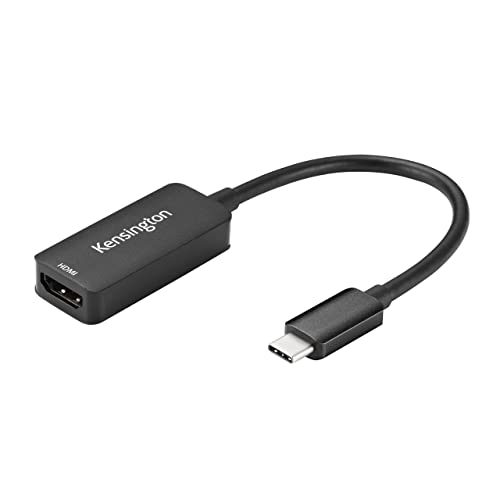 Kensington CV4200H USB-C auf HDMI Adapter, universell kompatibel, 4K/8K Adapter für zwei Bildschirme, kompatibel mit Windows 10, macOS, Chrome OS, Thunderbolt 3 & Thunderbolt 4 (K34052WW) von Kensington