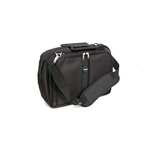 Kensington Contour 15,6 Zoll Topload Laptoptasche, ergonomische Cross Body-Tasche für 15.6 Zoll Geräte für bequemes Tragen über der Schulter, schwarz, 62220 von Kensington