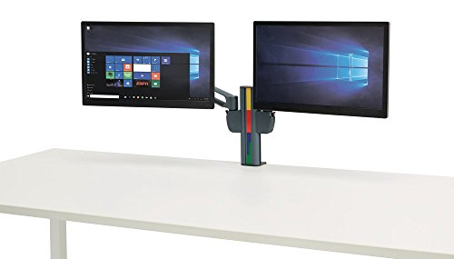 Kensington Dual-Monitorarmhalterung, Mit SmartFit System, Für Monitore bis zu 24", K60273WW, Schwarz von Kensington