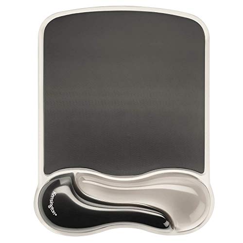 Kensington Duo Gel Mauspad mit Handballenauflage, Grau (K62399US), K62399US, Grau von Kensington