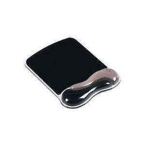 Kensington Duo Gel Mouse Wristrest Wave - Mauspad mit Handgelenkpolsterkissen - rauch/schwarz (62399) von Kensington