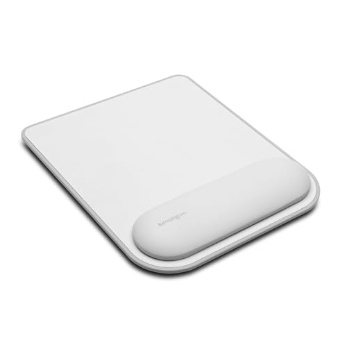 Kensington K50437EU ErgoSoft Mauspad mit Handgelenkauflage, grau - Gel-gepolsterte rutschfeste Mausmatte, Ausgerichtete Handgelenksunterstützung, Sicher und komfortabel von Kensington