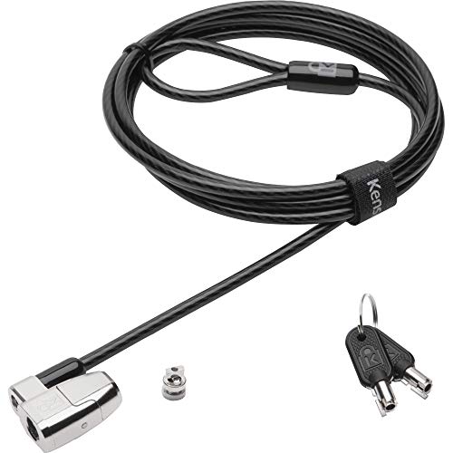 Kensington K64435WW ClickSafe 2.0 Laptopschloss mit schwenk- und drehbarem Carbonstahl-Kabel, 1,8 m Länge von Kensington