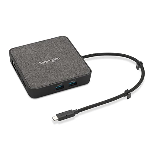 Kensington MD120U4 USB4 8K-Dockingstation für 2 Monitore, mit Anschluss für Thunderbolt 3 & 4, 100 W Durchgangsleistung, 2 HDMI-Anschlüsse, 2 USB-A-Anschlüsse und USB-C-Anschluss (K32850WW) von Kensington