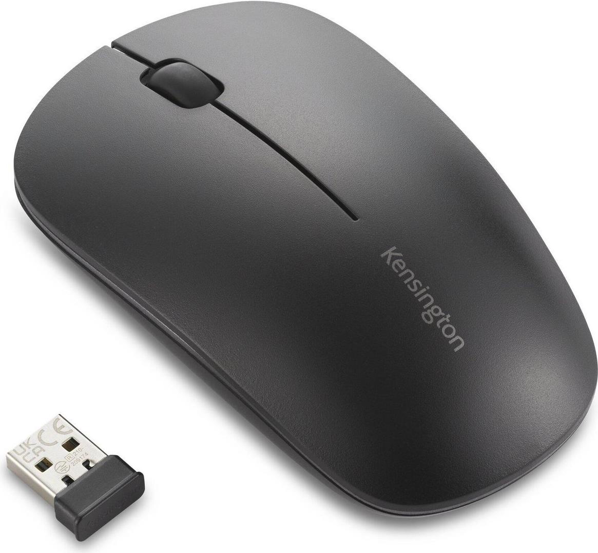 Kensington MY430 EQ - Maus - wiederaufladbar - rechts- und linkshändig - 3 Tasten - kabellos - 2,4 GHz, Bluetooth 5,0 - kabelloser Empfänger (USB) - braune Box (K75304WW) von Kensington
