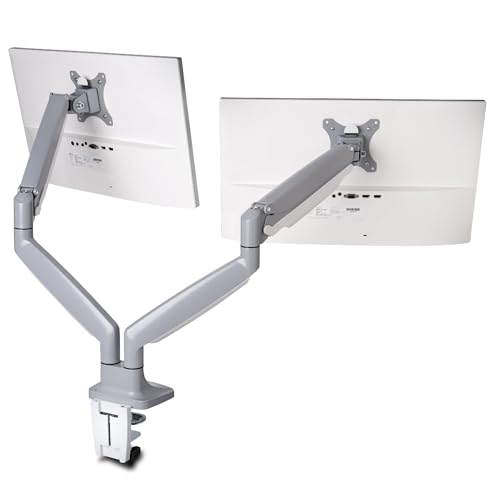 Kensington SmartFit Monitorarm für 2 Monitore, mit One-Touch Design und Gasdruckfeder zur optimalen Höheneinstellung, flexible Monitorhalterung für Bildschirme bis 32 Zoll, VESA 75/100, Grau, K55471EU Kensington SmartFit Monitorarm für 2 Monitore, mit One-Touch Design und Gasdruckfeder zur optimalen Höheneinstellung, flexible Monitorhalterung für Bildschirme bis 32 Zoll, VESA 75/100, Grau, K55471EU von Kensington