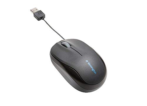 Kensington PRO FIT Retractable Mobile Mouse Scroll-Rad, PC-Maus, PC/Mac, Notebook-Maus, 2-Wege von Kensington