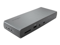 Kensington SD5700T Thunderbolt™ 4-Dockingstation mit dualem 4K und 90W PD – Windows/macOS, Kabelgebunden, Thunderbolt 4, 90 W, 3,5 mm, 1000,100,10 Mbit/s, Grau von Kensington