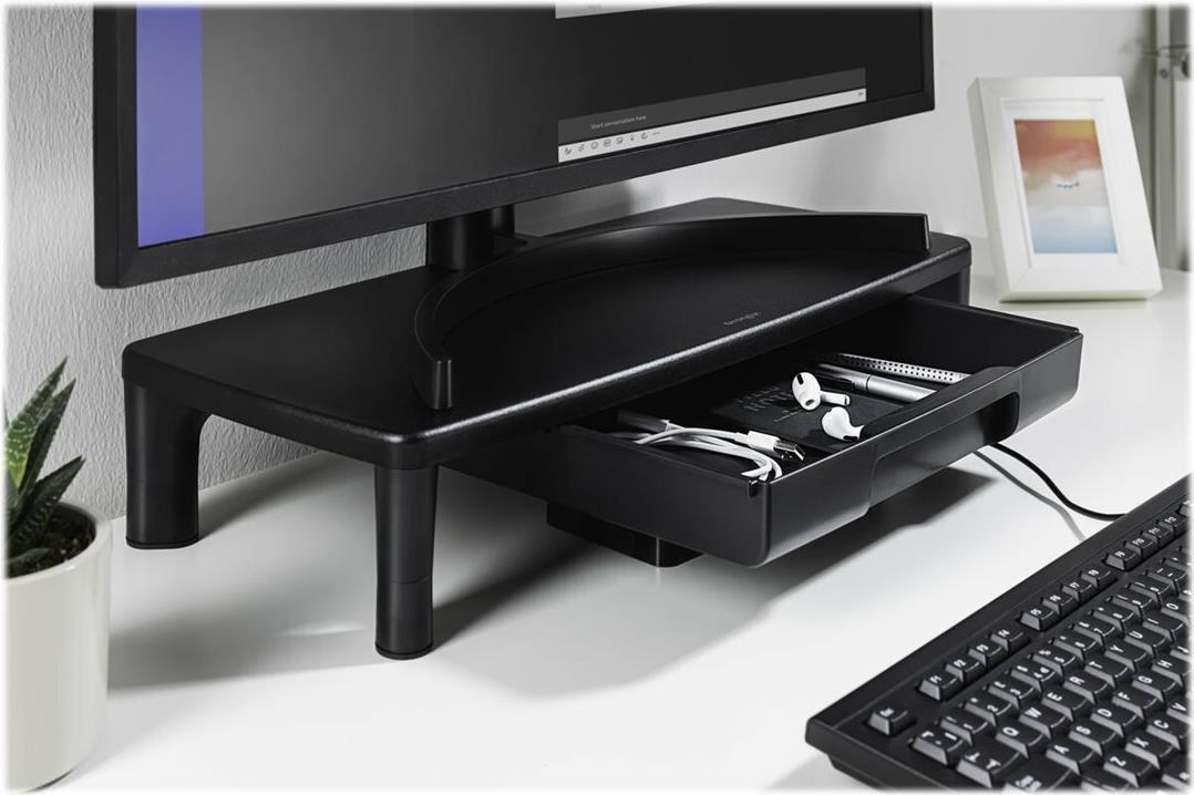 Kensington SmartFit - Aufstellung - für Monitor - Schwarz - Bildschirmgröße: bis zu 76,2 cm (bis zu 76,20cm (30) ) - Schreibtisch von Kensington