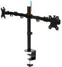 Kensington SmartFit Ergo Dual Extended Monitor Arm - Tischhalterung für 2 Monitore (einstellbarer Arm) - Schwarz - Bildschirmgröße: bis zu 81,3 cm (bis zu 81,30cm (32) ) - Schreibtisch, C-Zwinge, Tülle von Kensington
