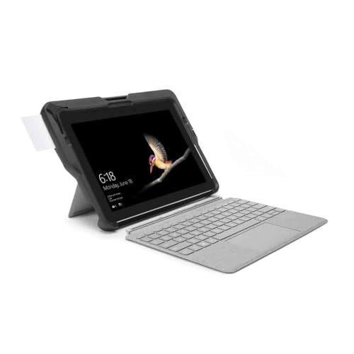 Kensington Surface Go Schutzhülle - BlackBelt robuste Schutzhülle mit integriertem CAC-Kartenleser für Surface Go, Ultimativer Fallschutz, Stifthalter, Integrierte Handschlaufe, (K97320WW) von Kensington