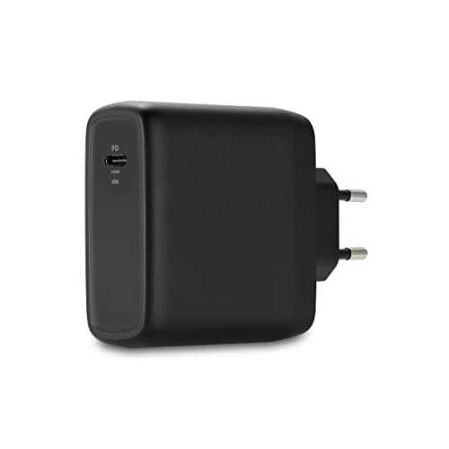 Kensington USB-C GaN Ladegerät 100 W, Kompaktes und mobiles Netzteil für schnelles Laden, 2 m langes Kabel, Kompatibel mit MacBooks, iPads und Surface-Geräten (K33821EU) von Kensington