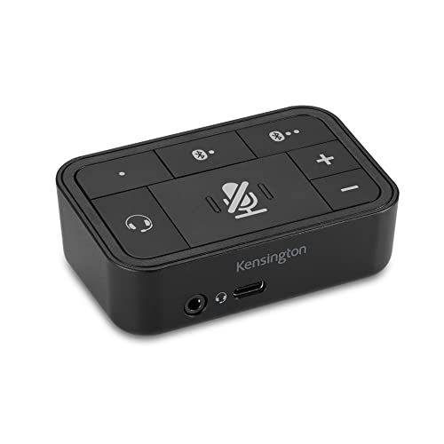 Kensington Universeller 3-in-1 Pro Audio Headset Switch, USB-Stromversorgung, Schnelles Wechseln zwischen Geräten, Ideal für Videokonferenzen im Büro und Home Office, Windows/Mac-Kompatibel (K83300WW) von Kensington