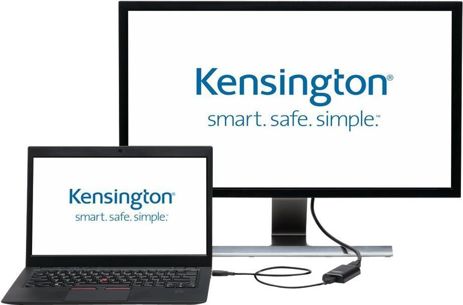 Kensington VP4000 4K Video Adapter - Video- / Audio-Adapter - HDMI, 19-polig (W) - DisplayPort (M) (K33984WW) von Kensington