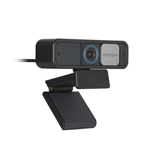 Kensington W2050 Pro 1080p Autofokus-Webcam, Strom über USB, 2 integrierte Mikros mit Noise Reduction, Weitwinkel-Zoom in HD, Digitale PC-Kamera für Einzel- und Gruppen-Videokonferenzen (K81176WW) von Kensington